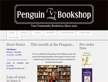 Tablet Screenshot of penguinbookshop.com